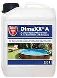 PROTECT HOME Dimaxx A Grünbelag-Entferner, Algenmittel, Poolreiniger gegen Grünbeläge und Algen in Schwimmbad, Pool und Flächen, 2,5 Ltr. Konzentrat