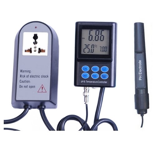 OCS.tec PH & Temperatur Controller Regler Meter (wasserdichte Mini-Elektrode) CO2 PH-Regelgerät Autokalibrierung PH-221 Schwimmbad, Koi, Winzer P14
