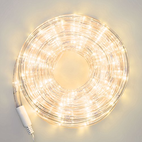 LuminalPark LED-Lichtschlauch 9 m, 10 mm, 36V, 216 LEDs warmweiß, mit Memory Controller