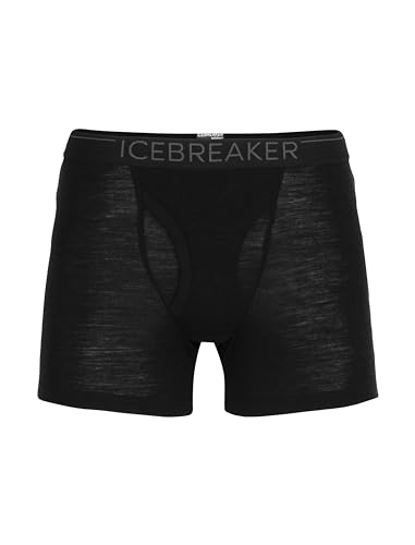 Icebreaker Herren 175 Everyday Boxers Funktionsunterwäsche, Black/Monsoon, XXL