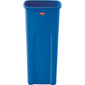 Rubbermaid Abfallbehälter Untouchable®, mit Recycling-Logo, 87 Liter, blau