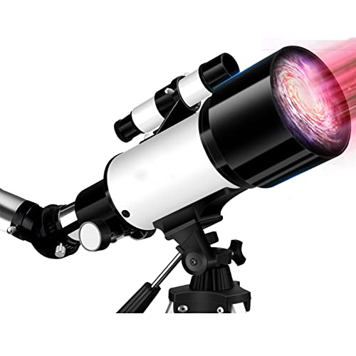 Teleskop für Astronomie-Anfänger, Kinder und Erwachsene, 70 mm Öffnung, 400 mm astronomisches brechendes tragbares Teleskop – Teleskop mit Tragetasche gut (VIT E)