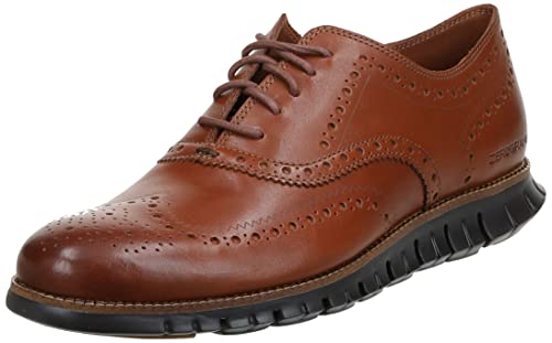 Cole Haan Herren Zerogrand Wingtip Oxfords, Braun (British Tan Leather/Java British Tan/Java), 42.5 EU