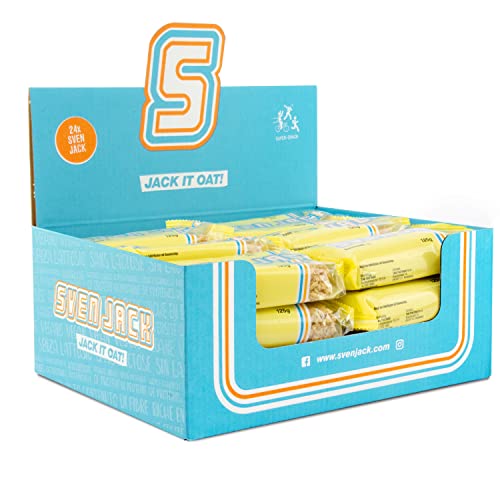 Energy Cake - Banane 24x 125g (3kg) - Energie Ausdauer Riegel für Sportler, hochkalorisch mit Protein & weniger Zucker - einzigartiger Haferflocken Sattmacher & Fitnesssnack