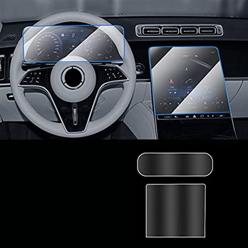 REXGEL Bildschirmschutz 12,8-Zoll-Displayschutz aus gehärtetem Glas für Autonavigation für Mercedes-Benz S-KLASSE W223 2021 (Color : 1 Set)
