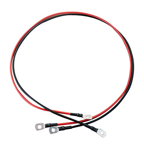 ECTIVE Kabel-Satz 1m für Wechselrichter bis 1000W 24V Wechselrichter-Kabel rot/schwarz 6 mm² M8/M8 in 4 Varianten 1-3 Meter