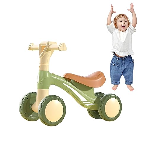 Ziurmut Laufrad für Kleinkinder | Rundes, weiches Kleinkinderfahrrad mit 4 Rädern - Lauflernhilfen für Kleinkinder im Alter von 1–6 Jahren, Jungen und Mädchen, Kleinkinder-Aufsitzspielzeug