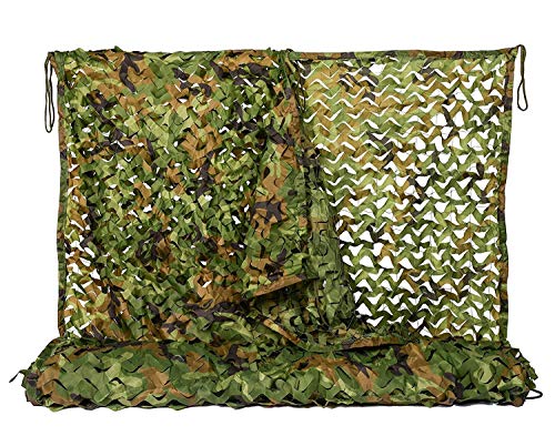 XUE Tarnnetz Woodland 3x7M für die Jagd Camouflage Netz Grün für Bundeswehr Sniper Armee Fotografie Sonnenschutz Deko Militär Garten