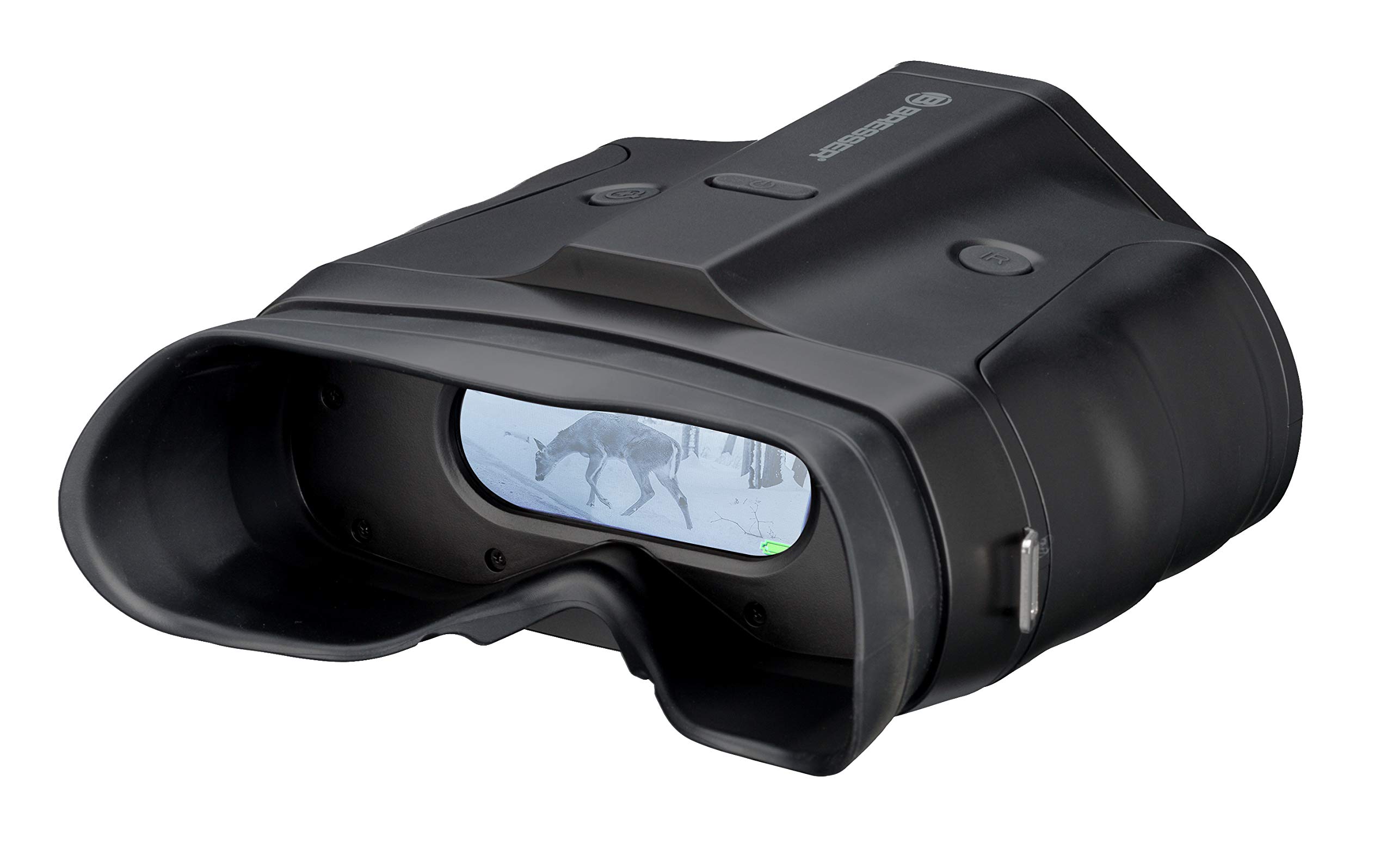 Bresser digitales Nachtsichtgerät Binokular 3X Nightlux 200 Pro mit digitalem Zoom (2-Fach), Infrarotbeleuchtung, großem Display, Foto- und Video-Funktion