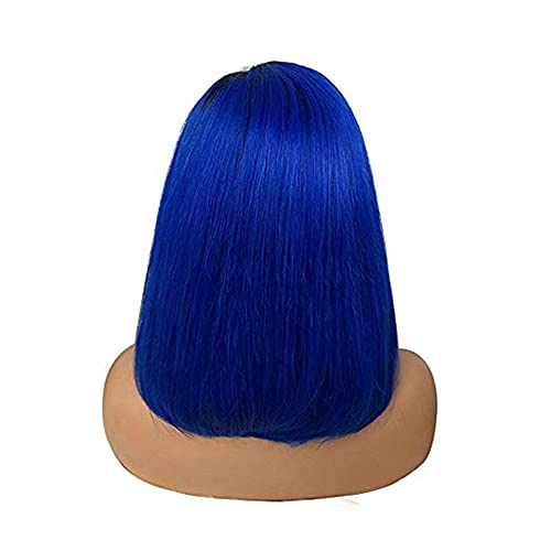 Perücke Menschliches Haar Sommer Perücke Ombre Lace Front Front Harnhaar Kurzweide Perücke Damen Brasilianische Gerade Spitze Lange Bob Frauen Perücke Wig