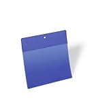 Durable Kennzeichnungstasche plus (A5 quer) Packung à 10 Stück, blau, 174607