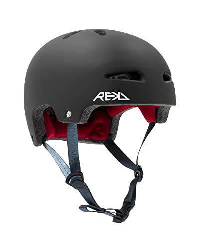 REKD Junior Ultralite In-Mold Helmet Kinderhelm, Unisex, Schwarz (Schwarz), XXS/XS 49-52 cm