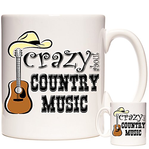 Country Music Tasse Crazy About Country Music Keramik Geschenk Tasse für Country-Musik-Fans