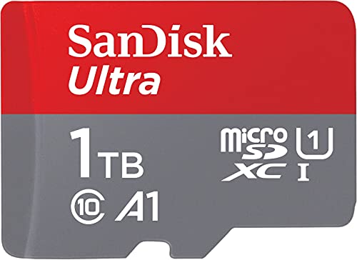 SanDisk Ultra 1 TB microSDXC Speicherkarte + SD-Adapter mit A1 App-Leistung bis zu 120 MB/s, Klasse 10, U1