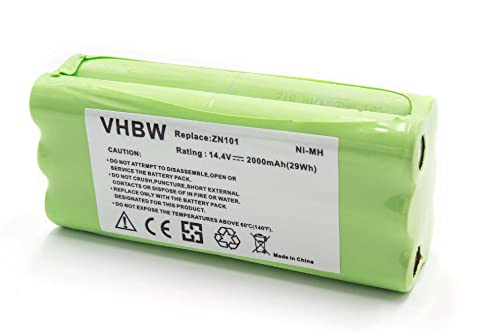 vhbw NiMH Akku 2000mAh (14.4V) kompatibel mit Saugroboter Home Cleaner Heimroboter Dirt Devil M610, M611, M612 Spider 2.0, Puck M610, M610-1