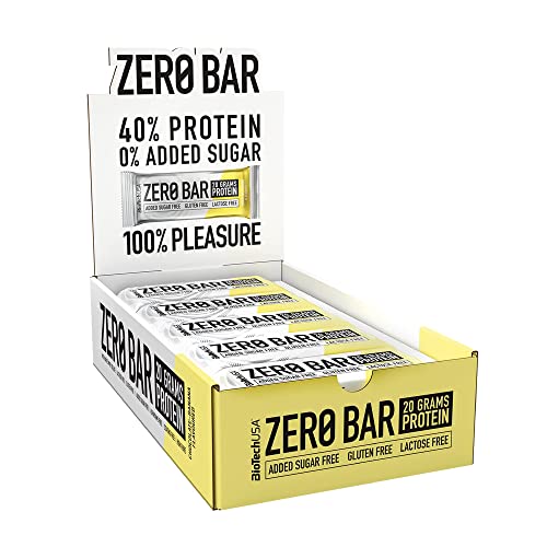3x BiotechUSA Zero Bar, Schokolade-Banane, 20x50g Riegel (3er Pack)