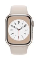 Apple Watch Series 8 (GPS) 45mm Aluminiumgehäuse polarstern, Sportband polars...