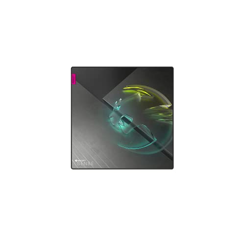 Roccat Sense Icon - Gaming-Mauspad mit flachen vernähten Rändern, rutschfester gummierter Unterseite, Artwork und strapazierfähiger harzbehandelter Stoffoberfläche, Quadratisch
