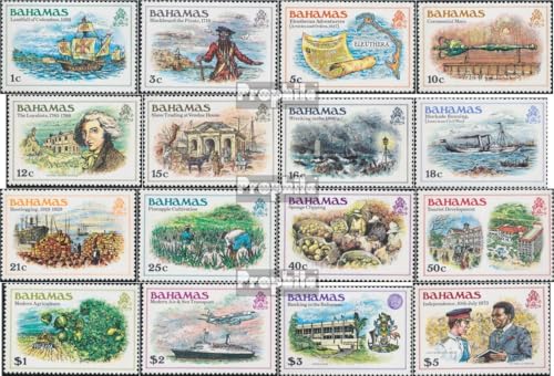 Prophila Collection Bahamas 454-469 (kompl.Ausg.) postfrisch ** MNH 1980 Geschichte der Bahamas (Briefmarken für Sammler) Seefahrt/Schiffe