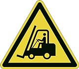 Durable Bodenaufkleber Sicherheitskennzeichen Warnung vor Flurförderzeugen, 43 x 37,8 cm, 173404