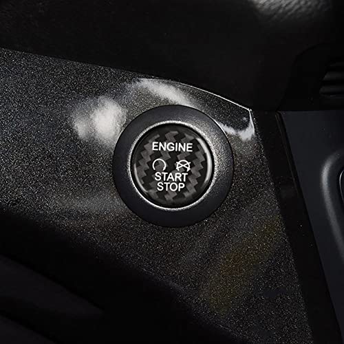 WMGoods Passend für Ford Focus MK3 2015–2018, Druckknopfabdeckung, kratzfest, Auto-Startknopf-Abdeckung, Auto-Knopfschutz