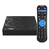 Android TV Box, Android 10.0 TV-Box, 4 GB RAM 32 GB ROM H616 Quad-Core Cortex-A53, unterstützt 3D 6 K Ultra HD H.265 2,4 GHz WiFi Ethernet HD Smart TV Box