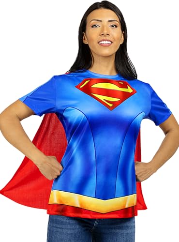 Funidelia | Supergirl Kit für Damen ▶ Kara Zor-El, Superhelden, DC Comics - Kostüme für Erwachsene & Verkleidung für Partys, Karneval & Halloween - Größe M-L - Rot