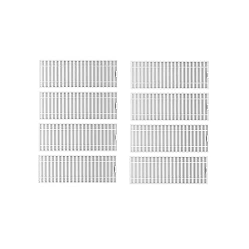 Kompatibel mit HEPA-Filter, Qihoo-Rolle, Hauptbürste, Seitenbürste, Wischtuch, kompatibel mit 360 S10 X100 MAX Roboter-Staubsauger, Ersatzteile, Zubehör (Color : 8 pcs filter)