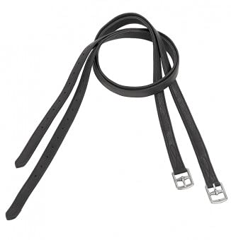 USG Steigbügelriemen "Soft" aus weichem Leder, schwarz, 160 cm