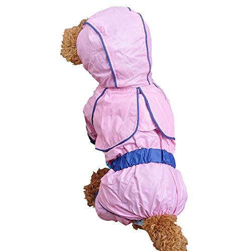 Gulunmun Regenjacken für Hunde Trade Dog Raincoat Haustier-Regenmantel mit wasserdichter, atmungsaktiver Regenjacke Haustier-Regenmantel mit Streifen