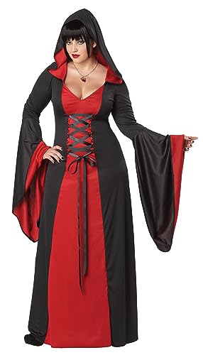 California Costumes 1703 Deluxe Kapuzenmantel Generische Erwachsenengröße Kostüm, Rot, XXL