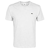 Lacoste Herren T-Shirt TH2038-00 Einfarbig, Grau (SILVER CHINE CCA), Gr. 3 (Herstellergröße: S)