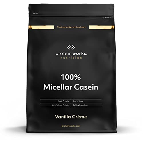 100% Micellar Casein | VANILLECREME | von THE PROTEIN WORKS |1kg | Perfekter Shake zur Regeneration über Nacht