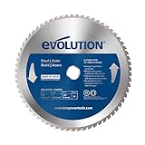 Evolution Power Tools Mild Steel Carbide-Tipped Blade, 255 mm