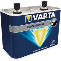 VARTA 6V Work Batterie Spezial – Alkaline Hochleistungs-Blockbatterie 4LR25-2 mit 6 Volt – kompakt und leistungsstark für Baustellenleuchte / Baustellenlampe / Sicherheitsgeräte / Handscheinwerfer