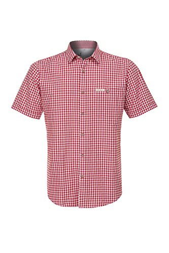 Stockerpoint Herren Hemd Renko3 Trachtenhemd, Rot (Rot Rot), X-Large