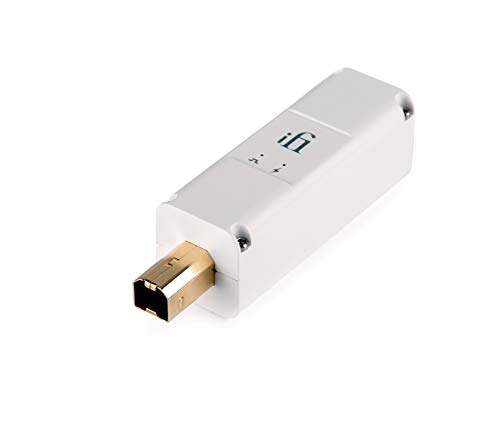 iFi iPurifier3 – USB 3.0 Störsignalfilter für Audio, USB-Daten und USB-Spannung mit Active Noise Cancellation (ANC) USB Buchse Typ-B, weiß/für Audio-Anwendungen, HiFi, Home-Cinema, Computer