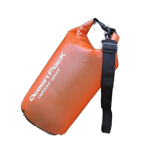 EVURU Ersatzteil PVC 2L 5L 10L 15L 20L Tasche Outdoor Dry Bag Taschen Beutel Camping Bootfahren Kajakfahren Perfekt (Color : Orange, Size : 20L)
