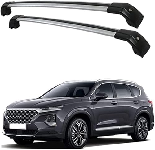 Dachträger Querträger, für Hyundai Santa FE IV (TM) 2018-2023 Auto Dachträger Dachreling RelingträGer Aluminium Dachgepäckträger Für Autos