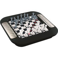 Lexibook CG1335 Chessman FX, Elektronisches Schachspiel mit Berührungstastatur und Licht-und Soundeffekte, 32 Stück, 64 Schwierigkeitsgrade, Familienbrettspiel, Schwarz/Silber