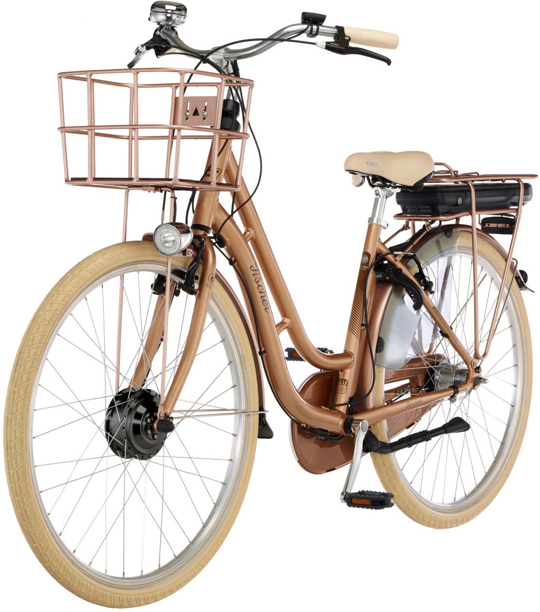 FISCHER Fahrrad E-Bike "CITA RETRO 2.2 522", 7 Gang, Shimano, Nexus, Frontmotor 250 W, (mit Fahrradschloss) 3