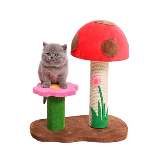 Kratzbaum für große Katzen, Katzenspielzeug, kleine Katzen, Klettern, Fester Rahmen, Katzensprungplattform, Sisalsäule, Katze (Größe: C) Vision