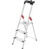 Hailo L80 ComfortLine 8040-307 Aluminium Stufen-Stehleiter inkl. Werkzeugablage Arbeitshöhe (max.):