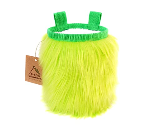 Crafty Climbing Furry Chalkbag, Modell:Lime Green Furry, mehrfarbig