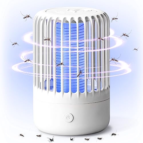 Insektenvernichter Mückenfalle Elektrisch, Mückenlampe Mückenschutz Insektenfänger UV-Licht Insektenvernichter, 360° Leistungsstarke USB Schädlingsbekämpfungsfallen für drinnen und draußen