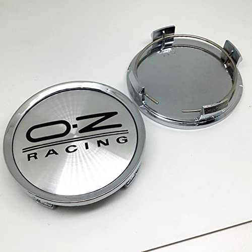 4 Stück Nabendeckel Radnabendeckel für OZ Racing 74mm, Radnabenkappen Radnabenabdeckung Wasserdicht Staubdicht Felgendeckel mit Logo,D1-74mm