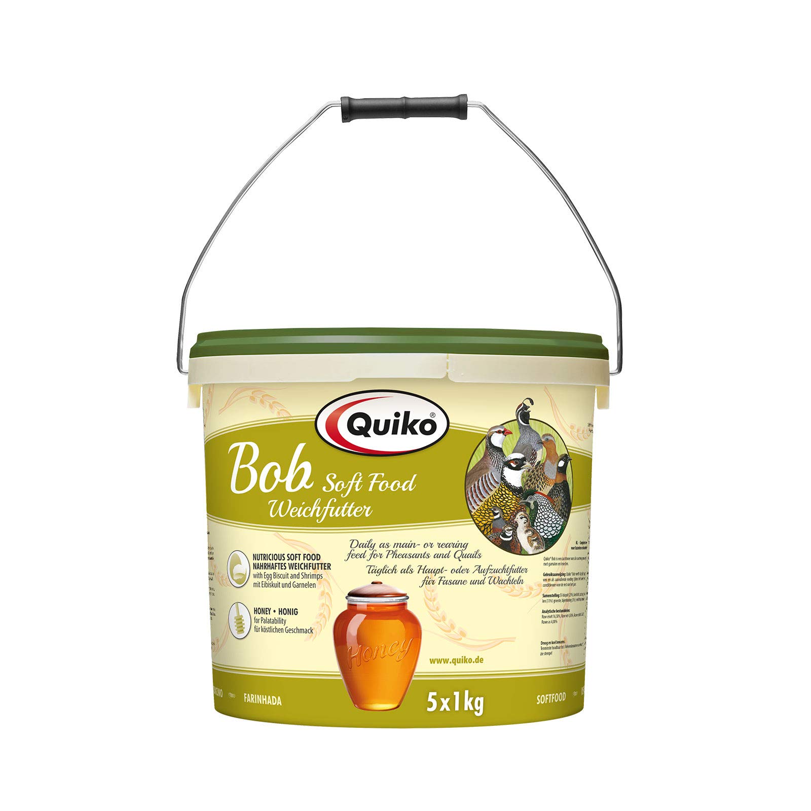 Quiko Bob 5Kg - Weichfutter für Wachteln, Fasane und Bodenvögel