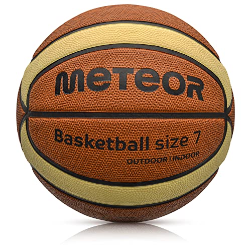 meteor® Cellular PRO Kinder Basketball Größe # 5 6 7 ideal auf die Jugend Kinderhände abgestimmt idealer Basketball für Ausbildung weicher Basketball mit griffiger Oberfläche (#7, Cellular)
