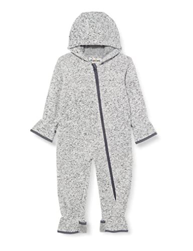 Playshoes Unisex Baby Strickfleece-Overall Schneeanzug, Grau (Grau 33), 92