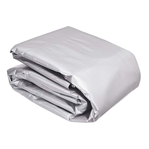 AmazonCommercial Multi Purpose Waterproof Poly Tarp Cover, 20 X 30 FT, 16MIL Thick, Silver/Black, 2-Pack